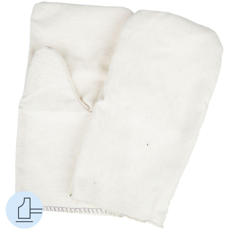 Рукавицы хб с наладонником хб (пл.240 гр/м2) 10 пар/уп