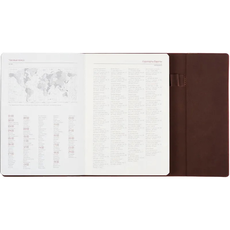 Ежедневник недатированный А5, 176л, с магн. клапаном, WALTZ, борд 3-543/03