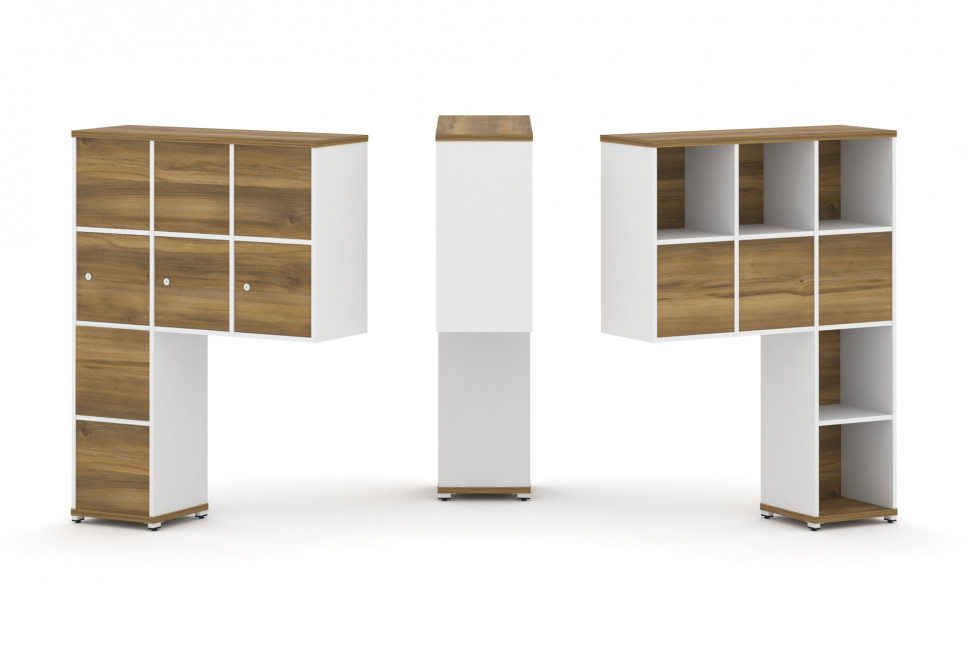 Concept Надставка высокая CN.DNV-010 Сандал Янтарный/Белый Бриллиант/Металл Белый 1099*350*1486