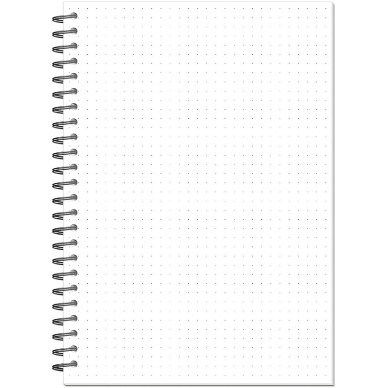 Бизнес-тетрадь А5,96л,точка,греб,обл.глянц.лам. Attache Fleur Коралл