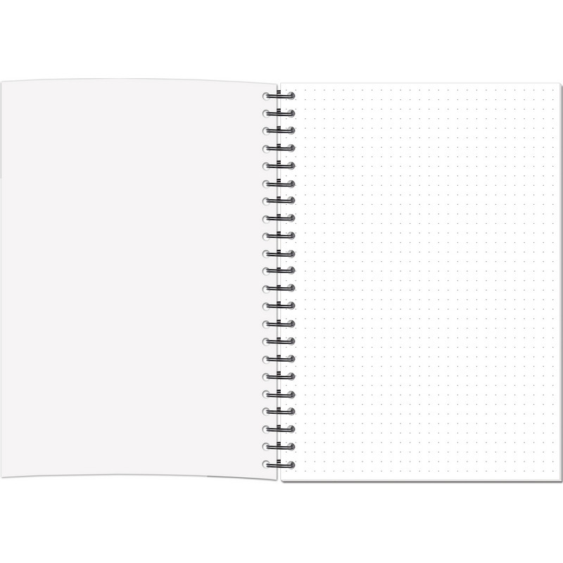 Бизнес-тетрадь А5,96л,точка,греб,обл.глянц.лам. Attache Fleur Коралл