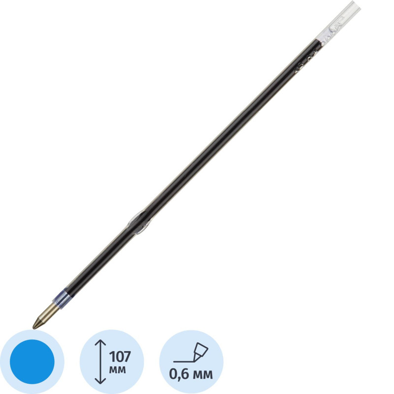 Стержень шариковый 107мм LAK134801 маслян, син, для автом. ручки Стержень шариковый 107мм LAK134801 маслян, син, для автом. ручки