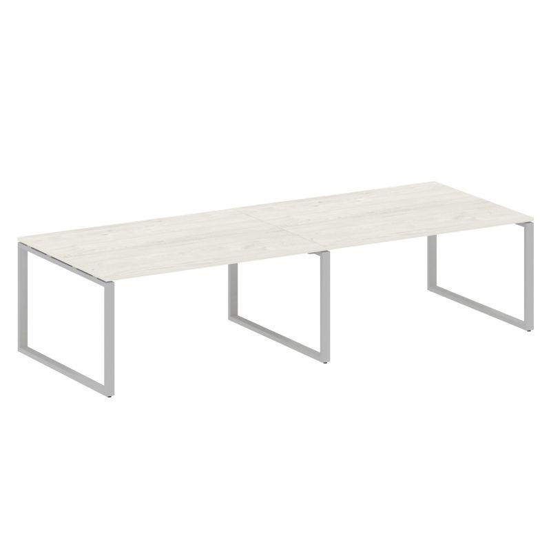 Metal System Переговорный стол (2 столешницы) на О-образном м/к БО.ПРГ-2.4 Дуб Наварра/Металл Серый Metal System Переговорный стол (2 столешницы) на О-образном м/к БО.ПРГ-2.4 Дуб Наварра/Металл Серый