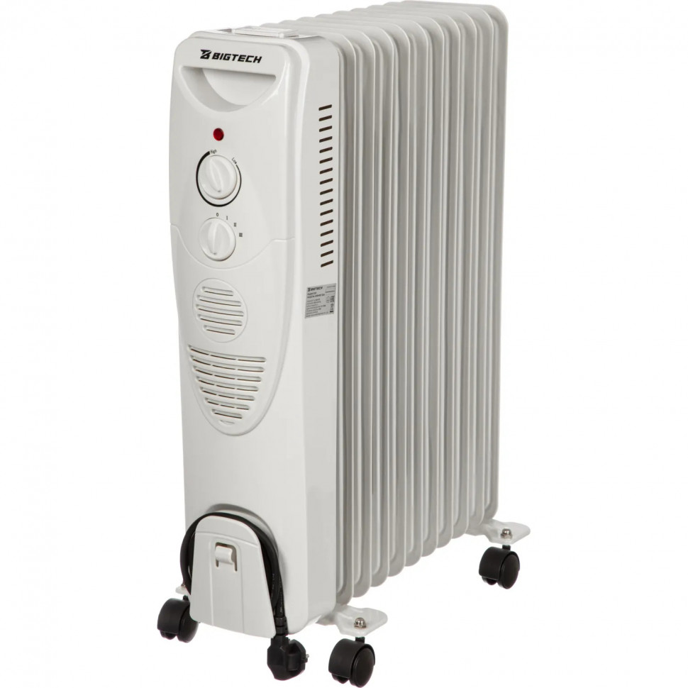 Радиатор BigTech WBH001 25A, масляный (11 секций 2500 Вт)