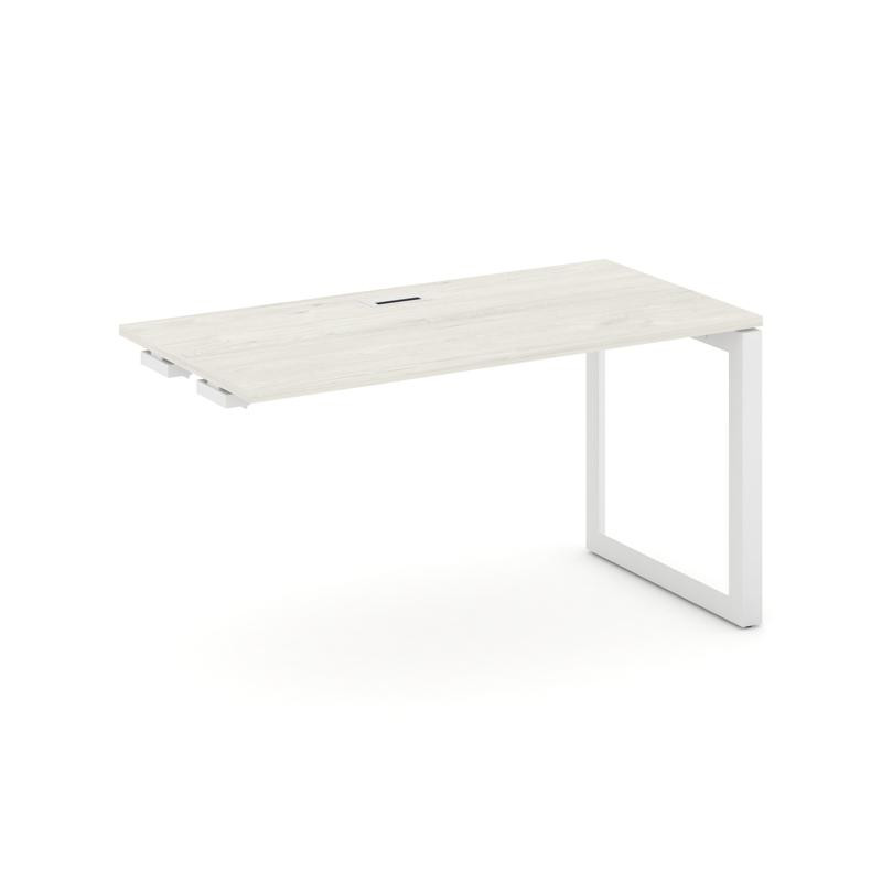 Style Project Стол-приставка к опор. элем. SN-59O.OPRS-014 Дуб Наварра/Металл Белый/Белый Заглушка 1