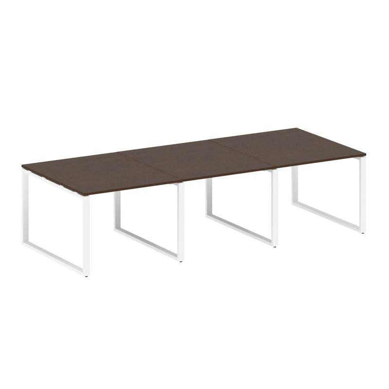 Metal System Переговорный стол (3 столешницы) на О-оразном м/к БО.ПРГ-3.1 Венге Цаво/Металл Белый 30 Metal System Переговорный стол (3 столешницы) на О-оразном м/к БО.ПРГ-3.1 Венге Цаво/Металл Белый 30