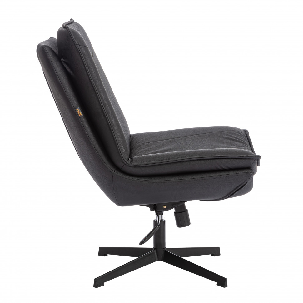 Кресло лаунж Cosmo экокожа, Sharp Чёрный