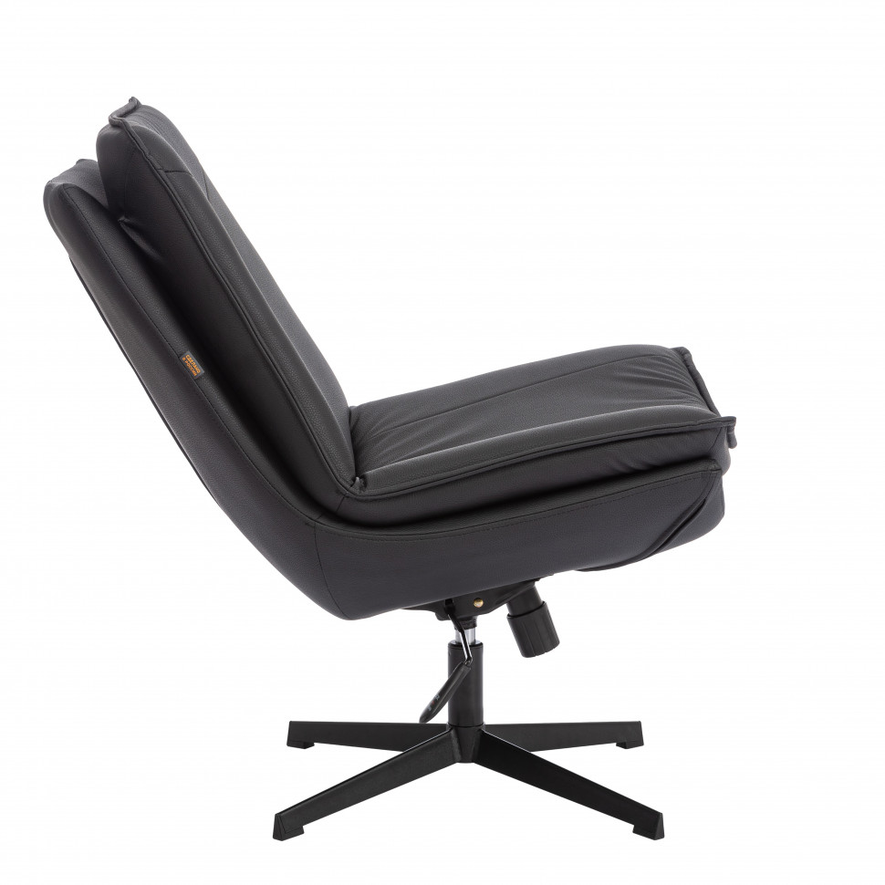 Кресло лаунж Cosmo экокожа, Sharp Чёрный