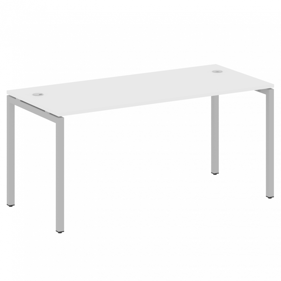 Metal System Quattro Стол письменный на П-образном м/к 40БП.СП-4 Белый/Металл Серый 1600*720*750 Metal System Quattro Стол письменный на П-образном м/к 40БП.СП-4 Белый/Металл Серый 1600*720*750