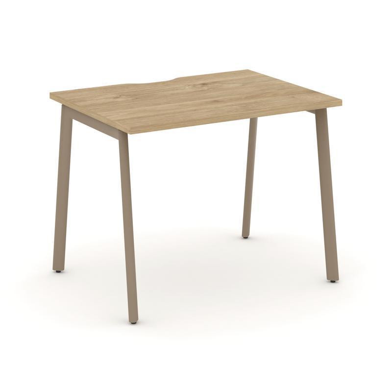 Estetica Стол письменный ES.SP-1-VP Тиквуд Светлый/Металл Латте 980*730*750 Estetica Стол письменный ES.SP-1-VP Тиквуд Светлый/Металл Латте 980*730*750