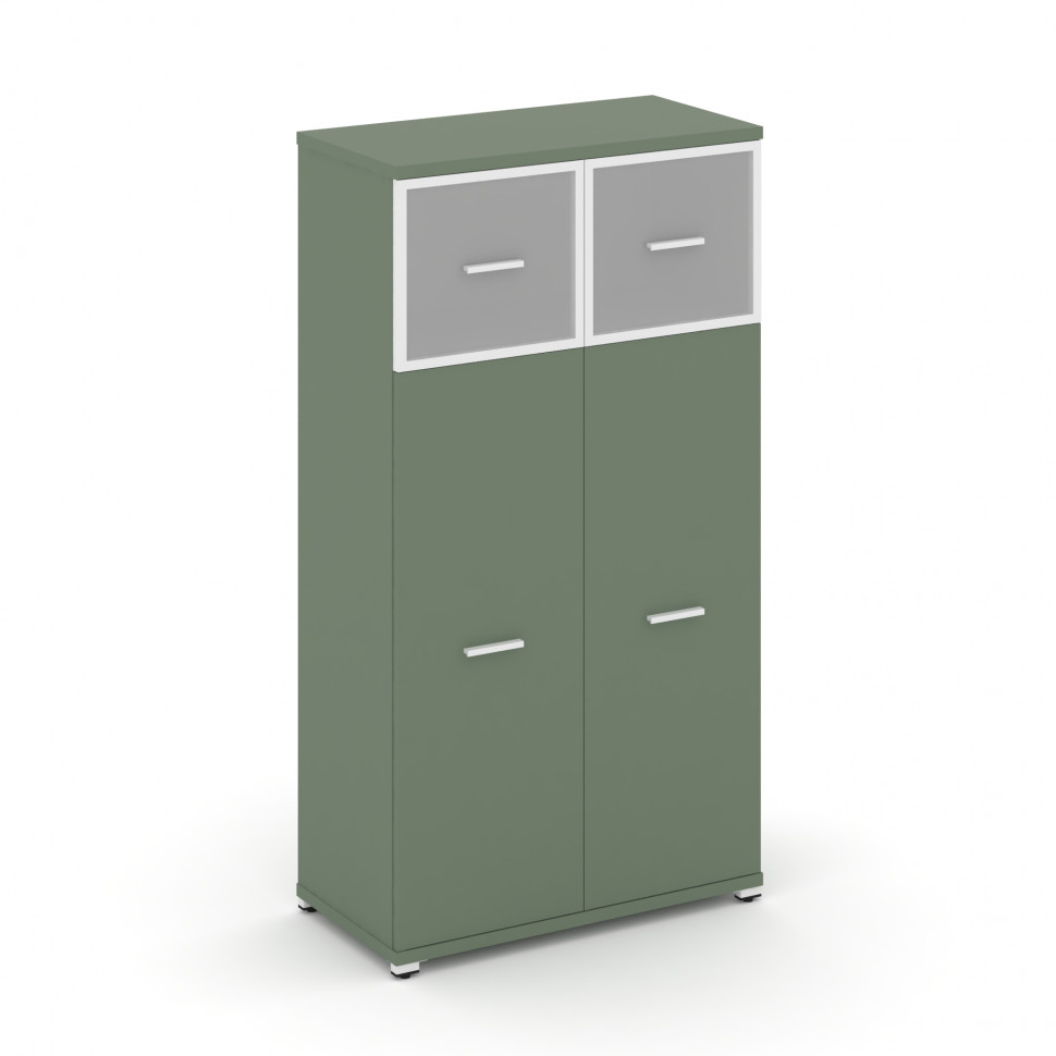 Concept Шкаф 1 широкая секция, 4 ниши CN.STS-414 RMW W Кобо/Металл Белый/Сатин 836*420*1554