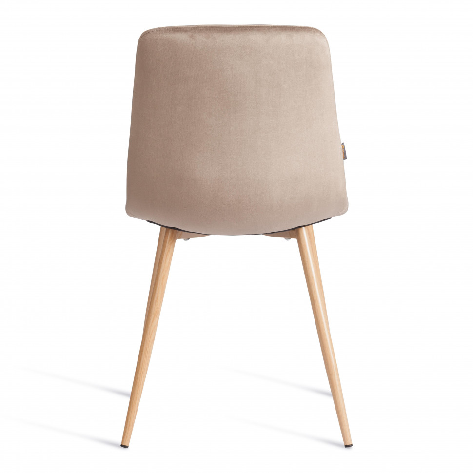 Стул CHILLY (mod. JSC-220) Велюр/металл , 44,5х52,5х88 см, Beige (бежевый) HLR8 / натуральный