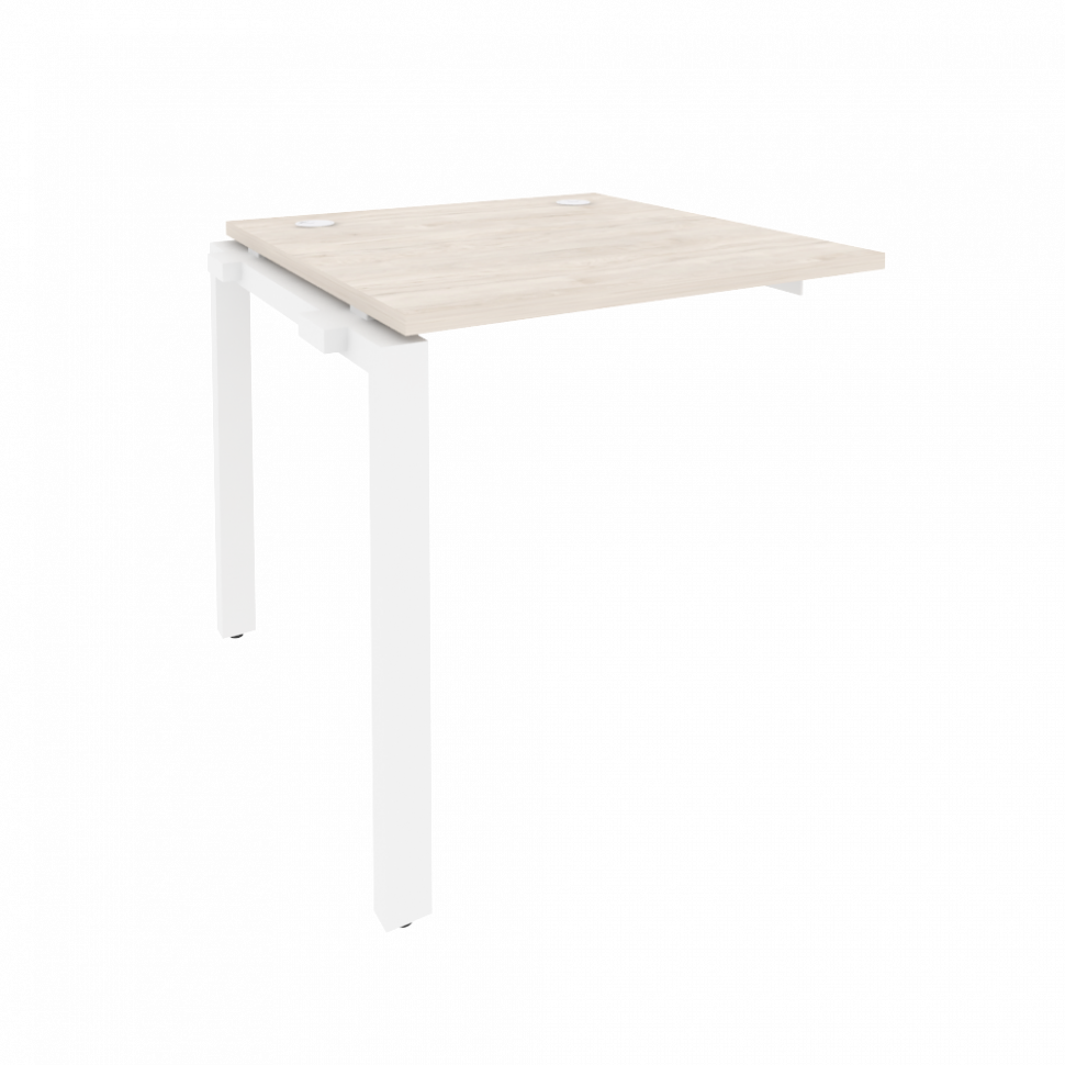 Onix Наборный элемент рабочей станции на П-образном м/к O.MP-1.NRS-0.8 Денвер Светлый/Металл Белый 7 Onix Наборный элемент рабочей станции на П-образном м/к O.MP-1.NRS-0.8 Денвер Светлый/Металл Белый 7