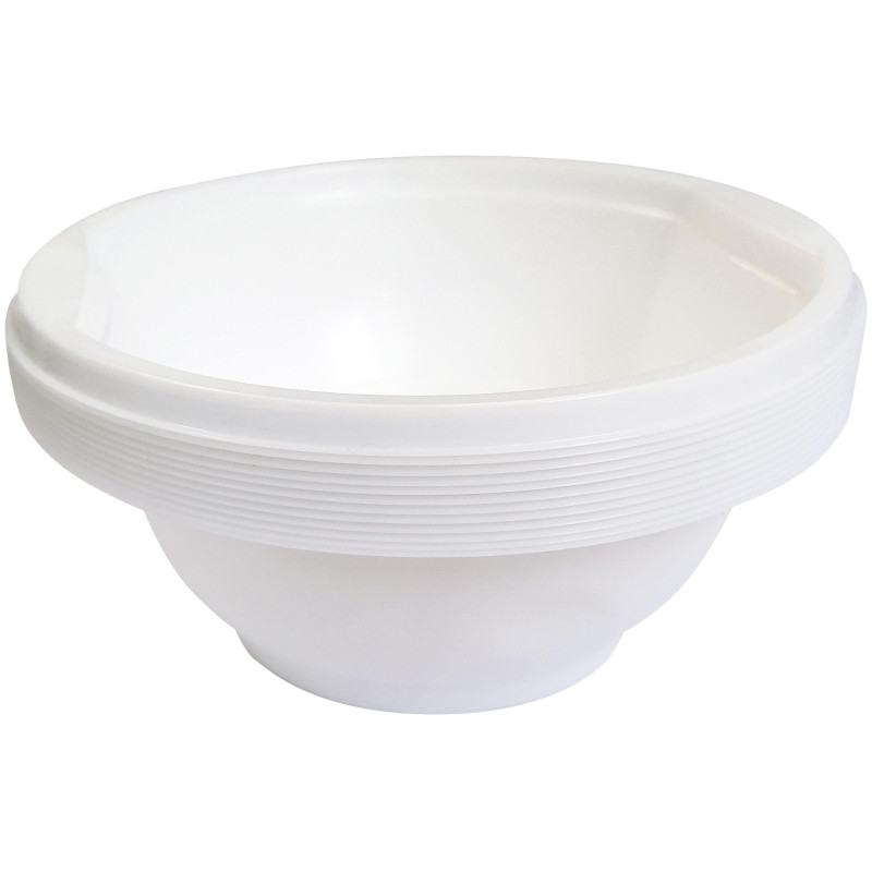 Миска одноразовая глубокая 0.6л, бел., ПП, 1000 шт/кор