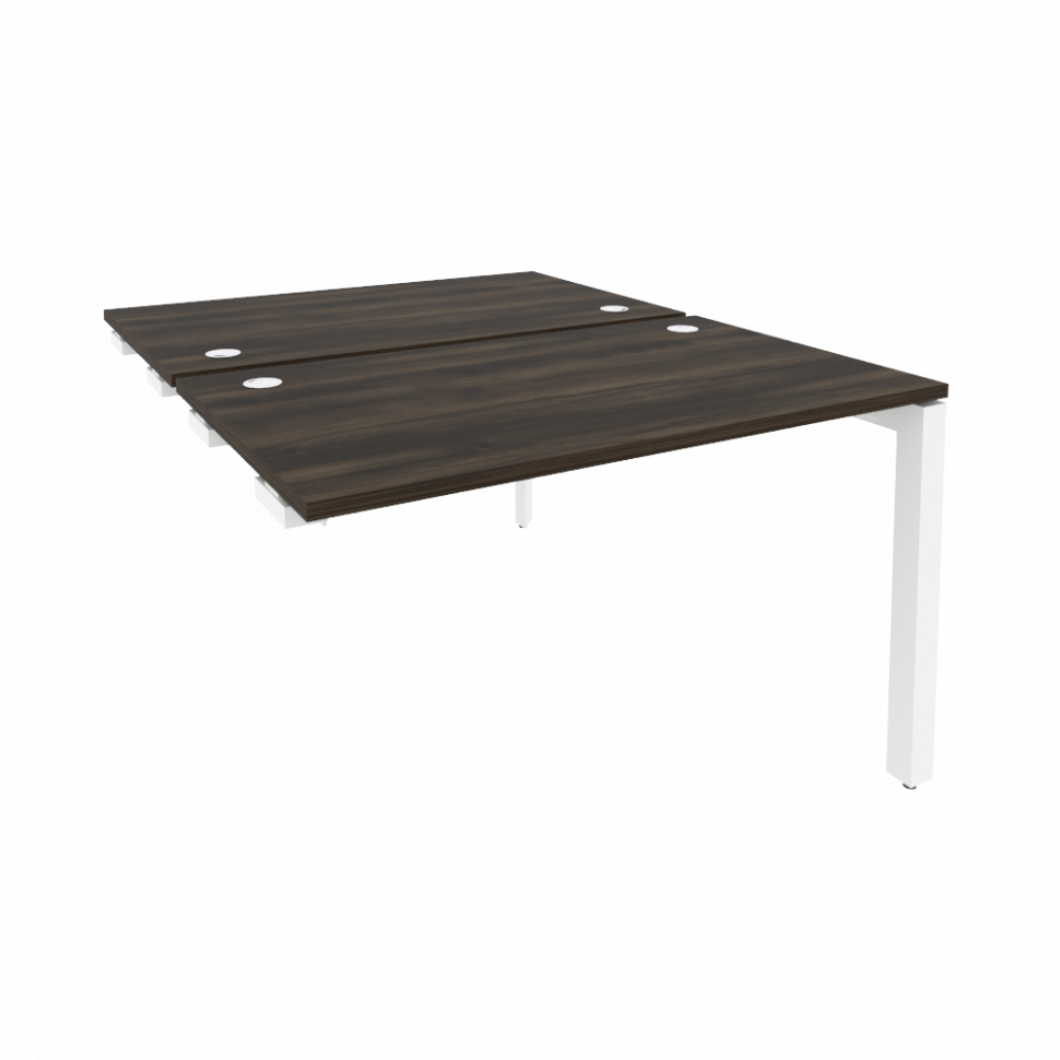 Onix Стол-приставка двойной на П-образном м/к к опорным элем. O.MP-D.SPR-2.7 Дуб Мали/Металл Белый 1 Onix Стол-приставка двойной на П-образном м/к к опорным элем. O.MP-D.SPR-2.7 Дуб Мали/Металл Белый 1