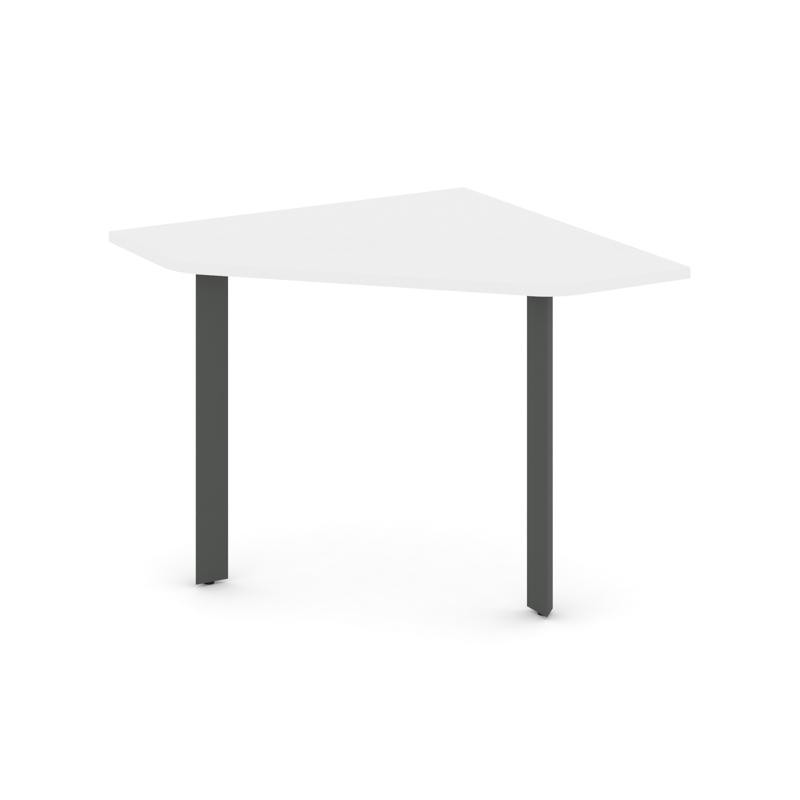 Style Project Угловой элемент переговорного стола SN-59.UPRG-001 Белый/Металл Антрацит 980*980*750