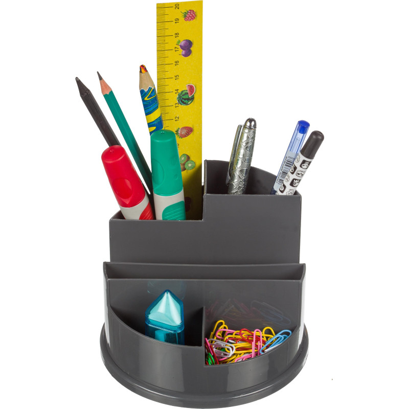 Подставка-органайзер д/канц.мелочей Attache Line 6 отд серый 140х140х105мм Подставка-органайзер д/канц.мелочей Attache Line 6 отд серый 140х140х105мм