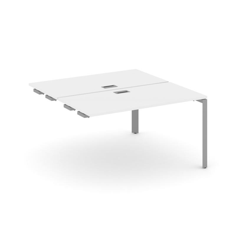 Style Project Стол-приставка к опор. элем. SN-59P.DPRS-012 Белый/Металл Серый/Серебро Заглушка 1180*