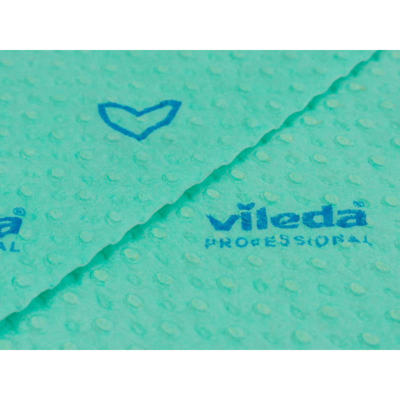 Салфетки хозяйственные Vileda Бризи 36х35см зеленые 25шт/уп 161619