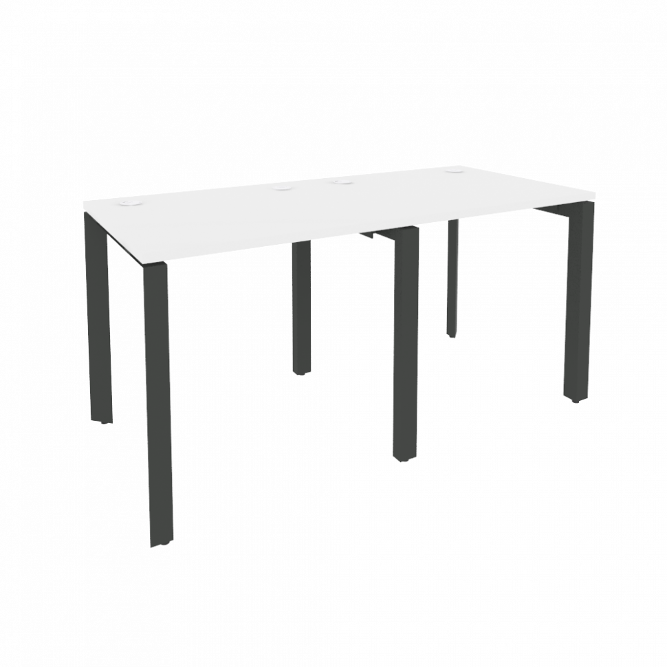 Onix Рабочая станция на П-образном м/к O.MP-RS-2.0.7 Белый Бриллиант/Металл Антрацит 1560*720*750