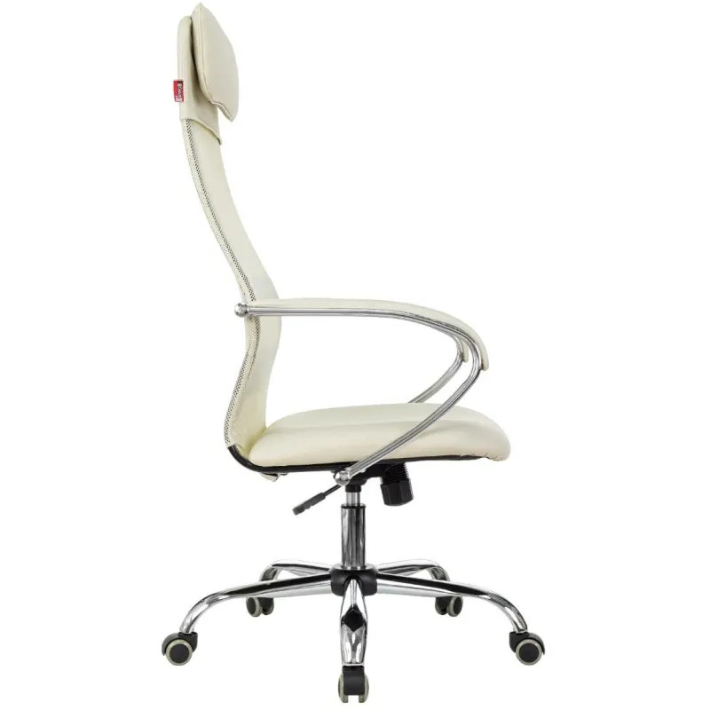 Кресло VB_EChair-655 SL TPU_BG сетка/экокожа бежевый хром