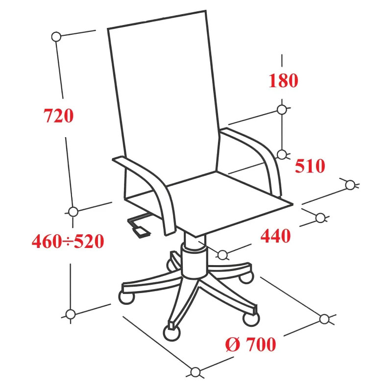 Кресло VT_Chairman Home 600 ткань Т-84 черный