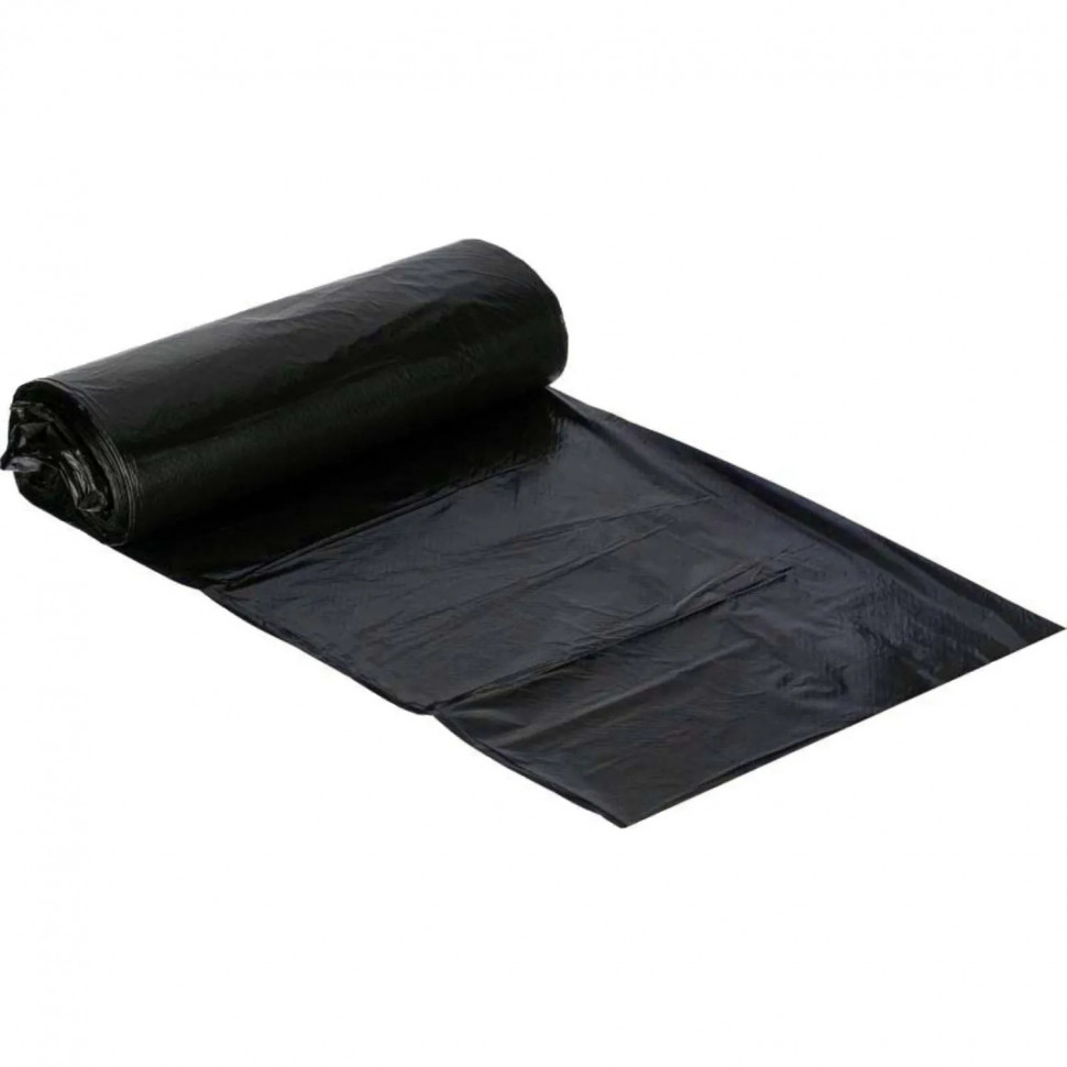 Мешки для мусора ПВД 120л 25мкм 25шт/рул черные 70х110см_МВ0236 Мешки для мусора ПВД 120л 25мкм 25шт/рул черные 70х110см_МВ0236