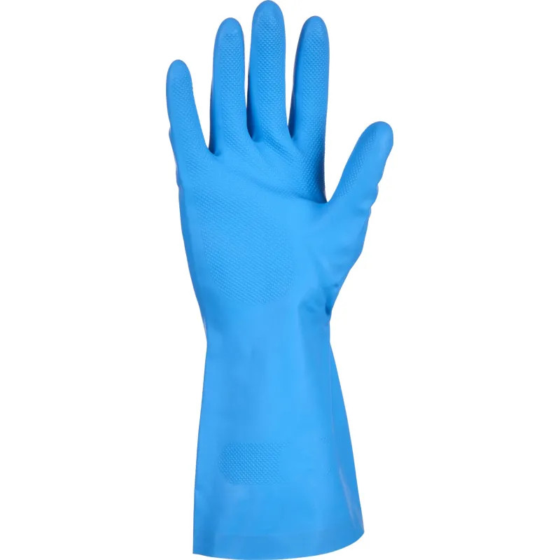 Перчатки КЩС нитриловые TopFort Профхим Нит К80 Щ50 цв.синий размер 10