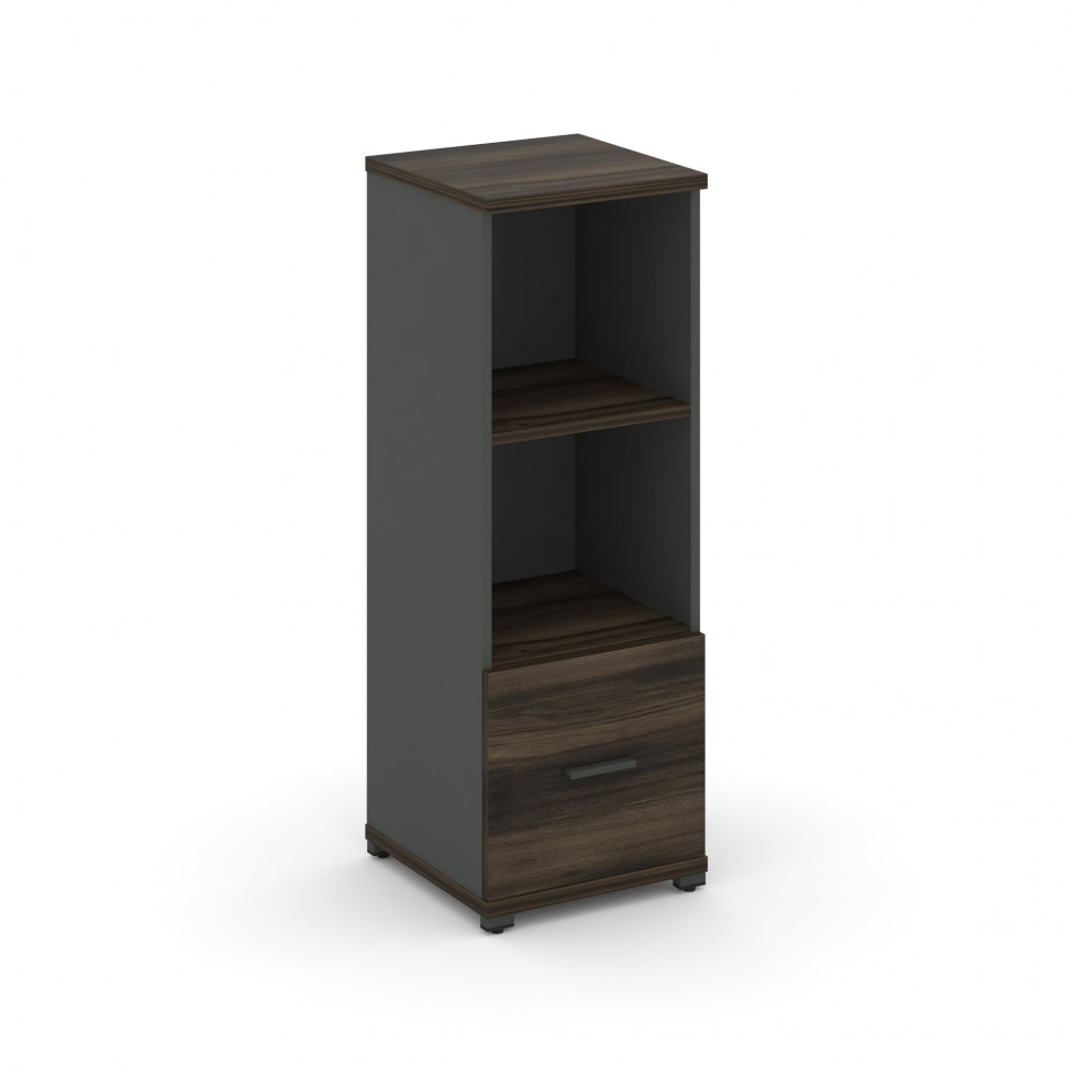 Concept Шкаф 1 узкая секция, 3 ниши CN.STU-311 A Дуб Мали/Антрацит/Металл Антрацит 420*420*1186