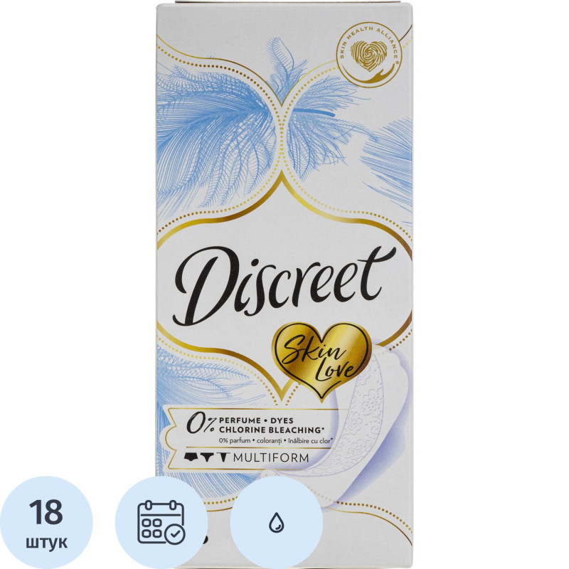 Прокладки женские Discreet Multiform Skin Love  18 шт/уп