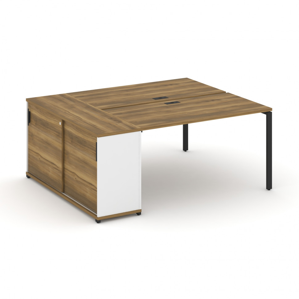 Concept Рабочая станция с опорным шкафом-купе CN.DRS-235 B Сандал Янтарный/Белый Бриллиант/Металл Че Concept Рабочая станция с опорным шкафом-купе CN.DRS-235 B Сандал Янтарный/Белый Бриллиант/Металл Че