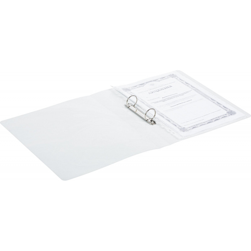 Папка на 2-х кольцах Attache Selection, Fluid, серо- голубая