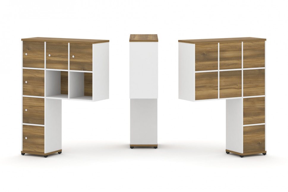 Concept Надставка высокая CN.ONV-009 Сандал Янтарный/Белый Бриллиант/Металл Черный 1099*350*1486