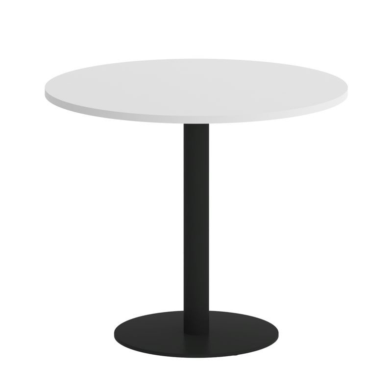Riva Стол круглый А.СПРГ-1 Белый/Металл Черный 900*900*750