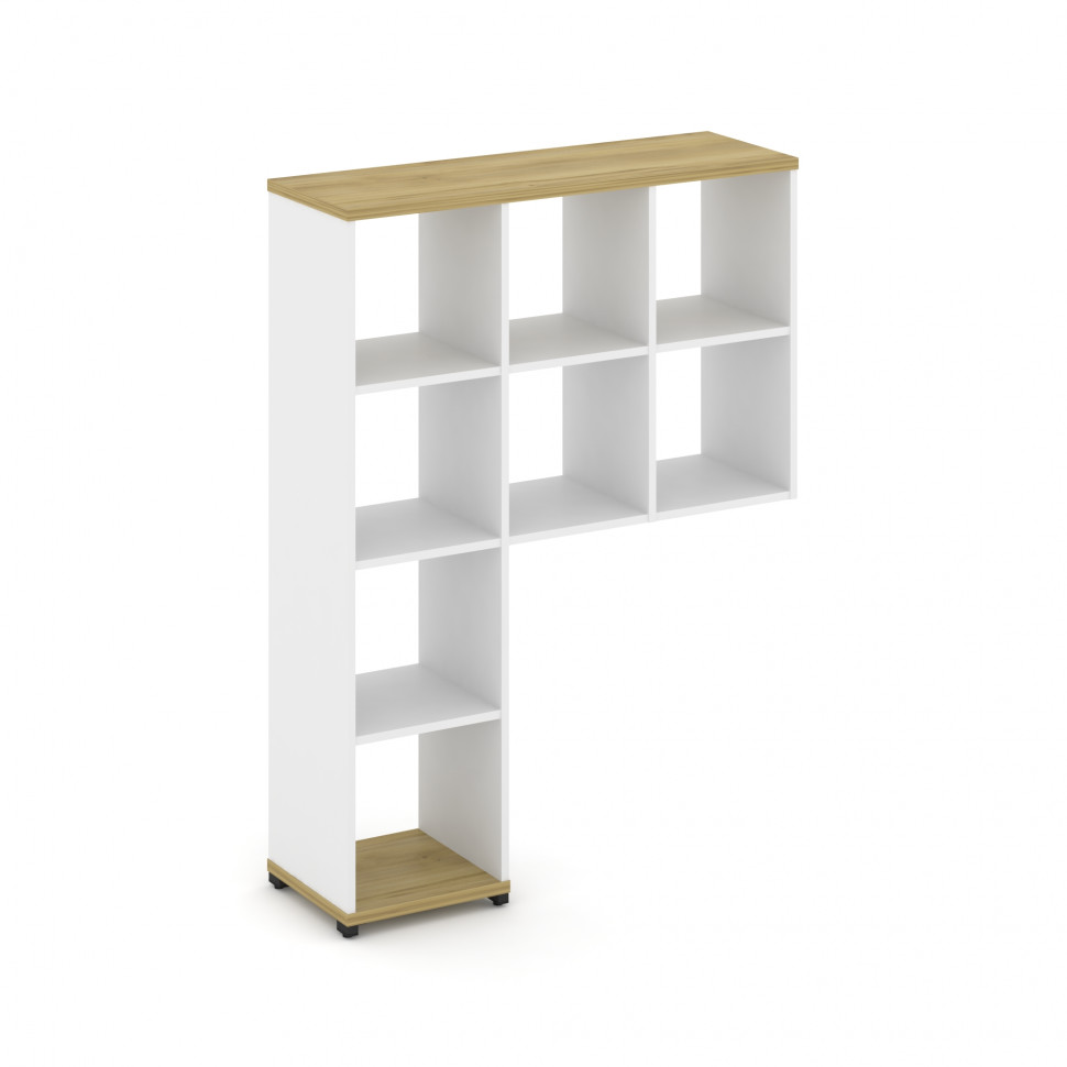 Concept Надставка высокая CN.NV-001 Дуб Винченцо/Белый Бриллиант/Металл Черный 1099*350*1486