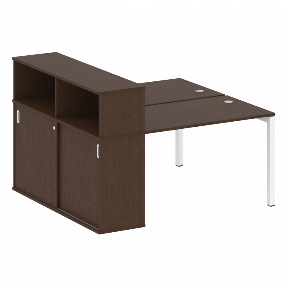 Metal System Quattro Рабочая станция с шкафом-купе на П-образном м/к 50БП.РС-СШК-2.2 Т Венге Цаво/Ме Metal System Quattro Рабочая станция с шкафом-купе на П-образном м/к 50БП.РС-СШК-2.2 Т Венге Цаво/Ме