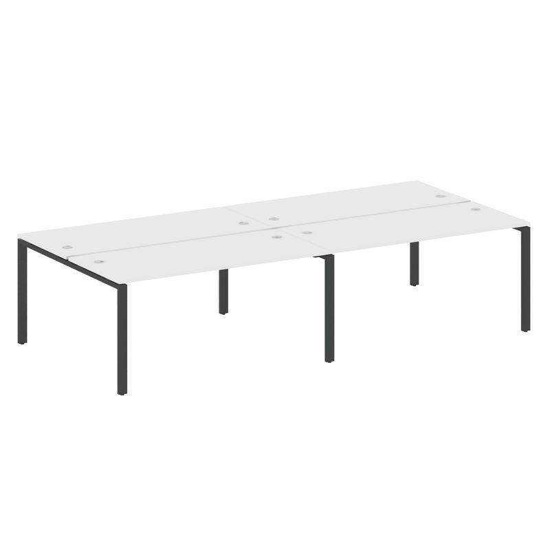 Metal System Рабочая станция на 4 места на П-образном м/к БП.СМ-4.4 Белый/Металл Антрацит 3200*1475* Metal System Рабочая станция на 4 места на П-образном м/к БП.СМ-4.4 Белый/Металл Антрацит 3200*1475*