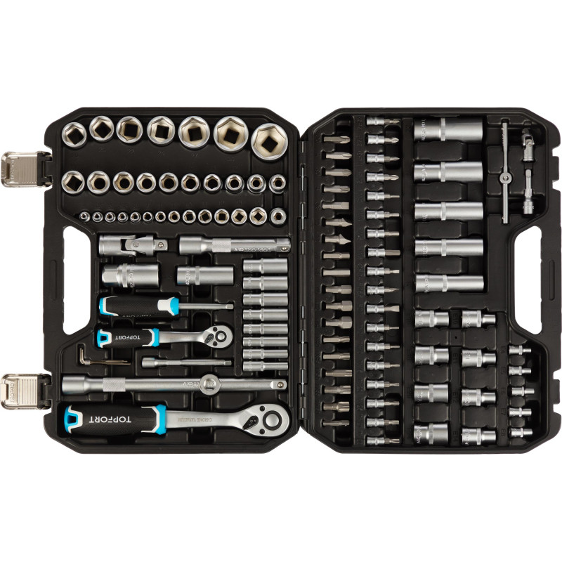 Набор инструмента TOPFORT 110 предметов 1/4 и 1/2