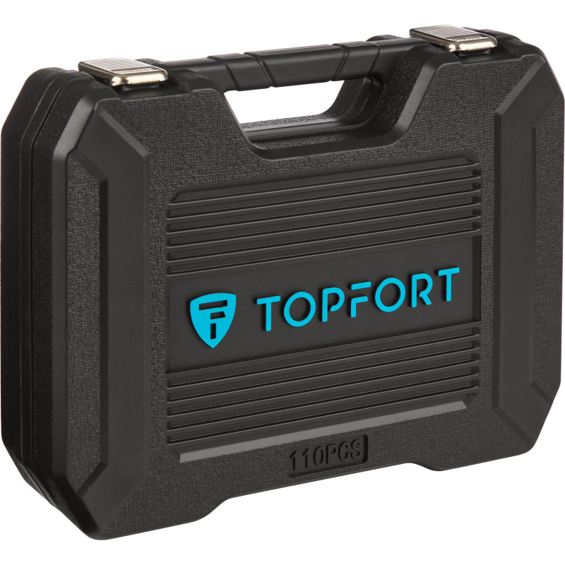 Набор инструмента TOPFORT 110 предметов 1/4 и 1/2