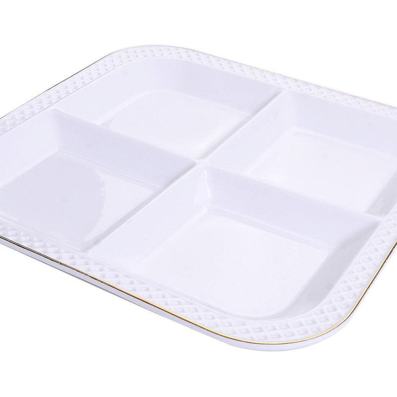 Менажница 23,5х23,5х2,5см фарфор LR, 30563