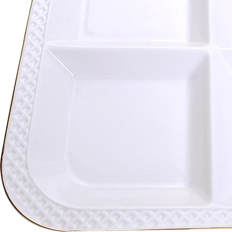 Менажница 23,5х23,5х2,5см фарфор LR, 30563