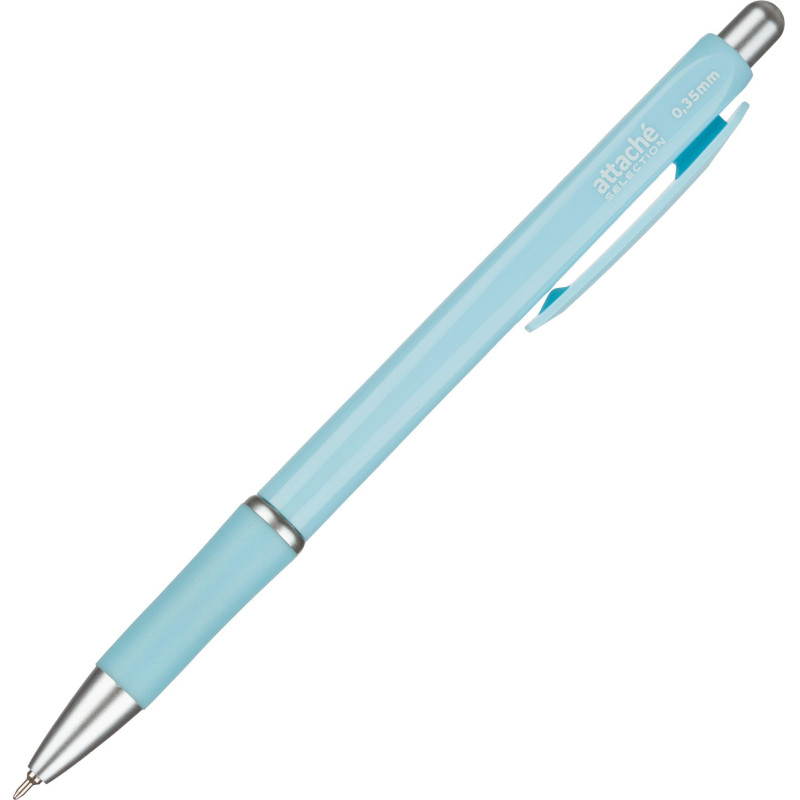 Ручка шариковая автомат. Attache SelectionFlora0,35,син,масл,манж,асс