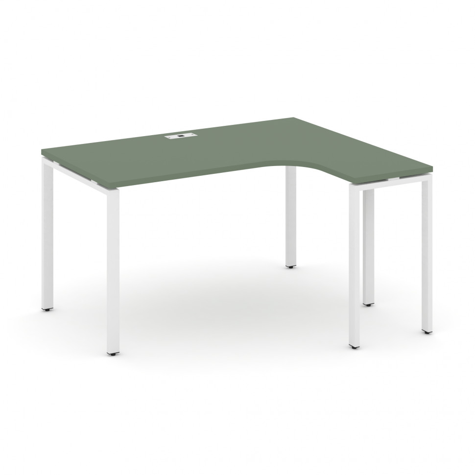 Concept Стол эргономичный CN.SA-001(R) Кобо/Металл Белый 1380*1180*750