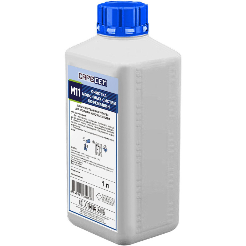 Средство для очистки молочных систем кофем. CAFEDEM M11,жидк, флакон 1,0 кг