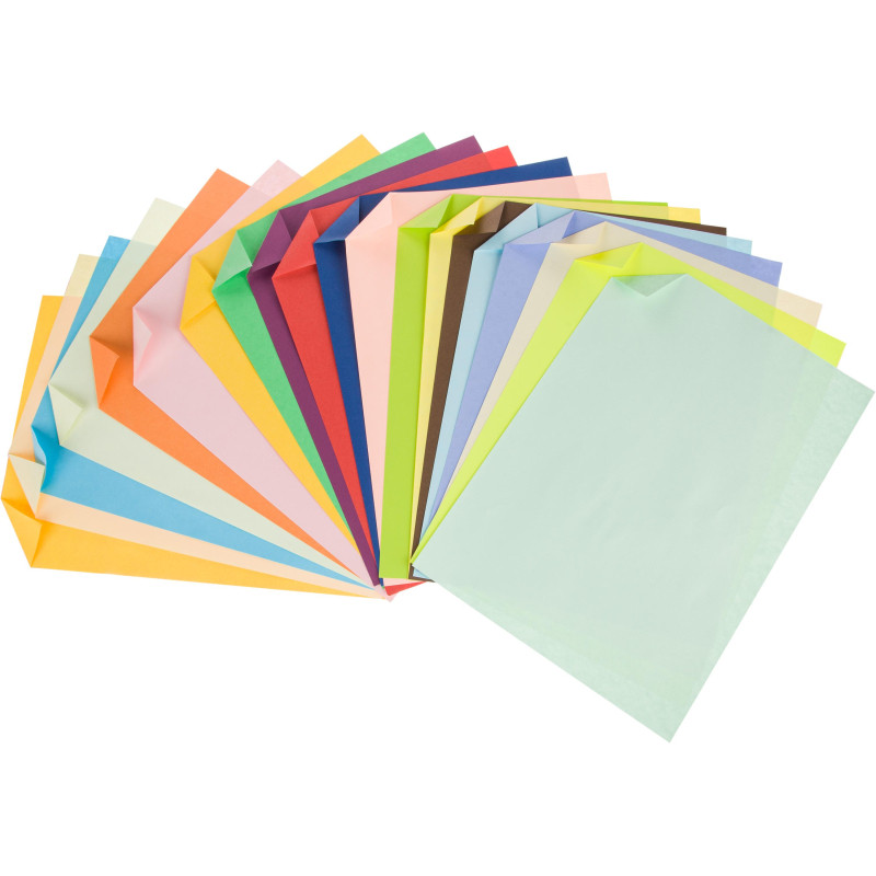 Бумага цветная №1School ColorPics А4,20л,20цв,тонированная в массе