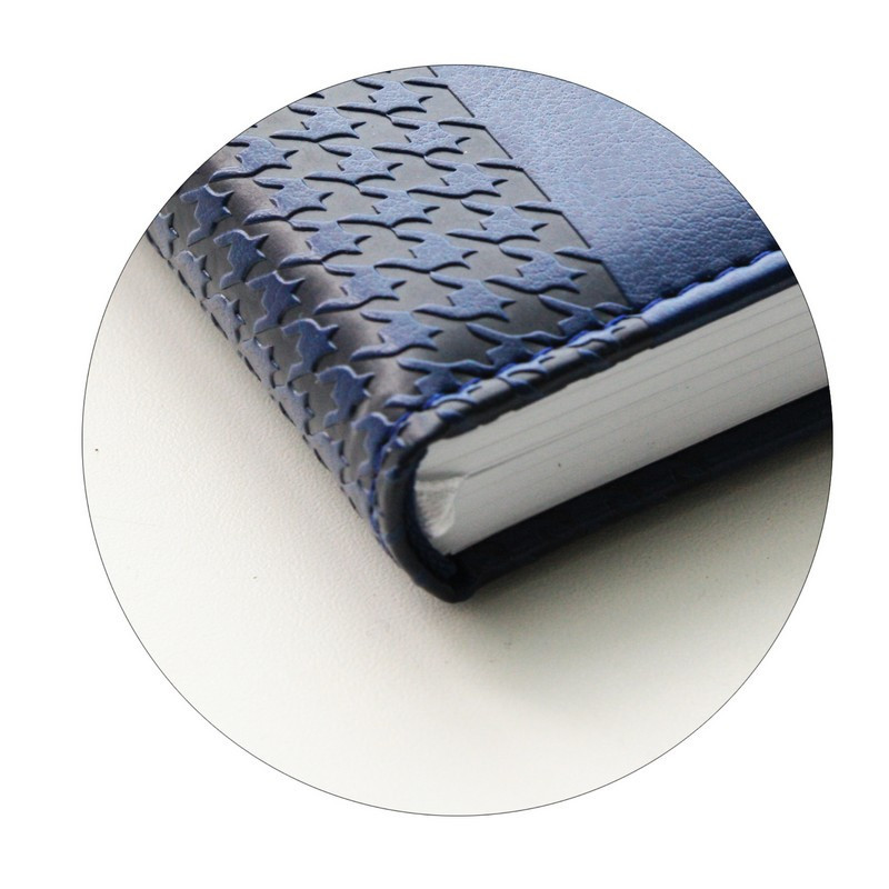 Ежедневник недатированный синий, тв пер, 140х200, 160л, Lozanna AZ052/blue