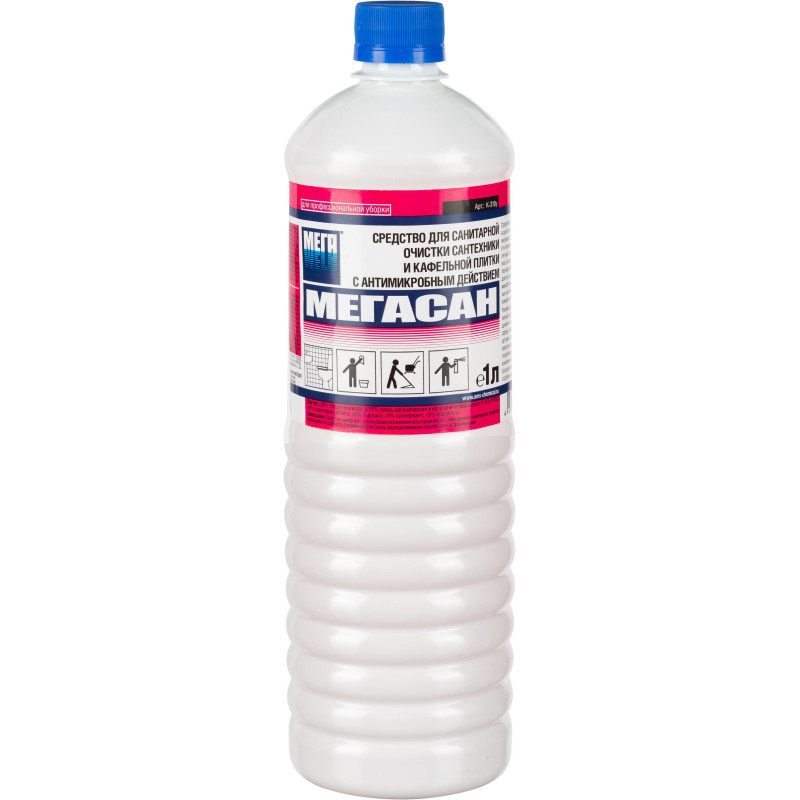 Профхим сантех кисл конц. д/уборки сантехники,с дез-эфф МЕГА/МЕГАСАН,1л