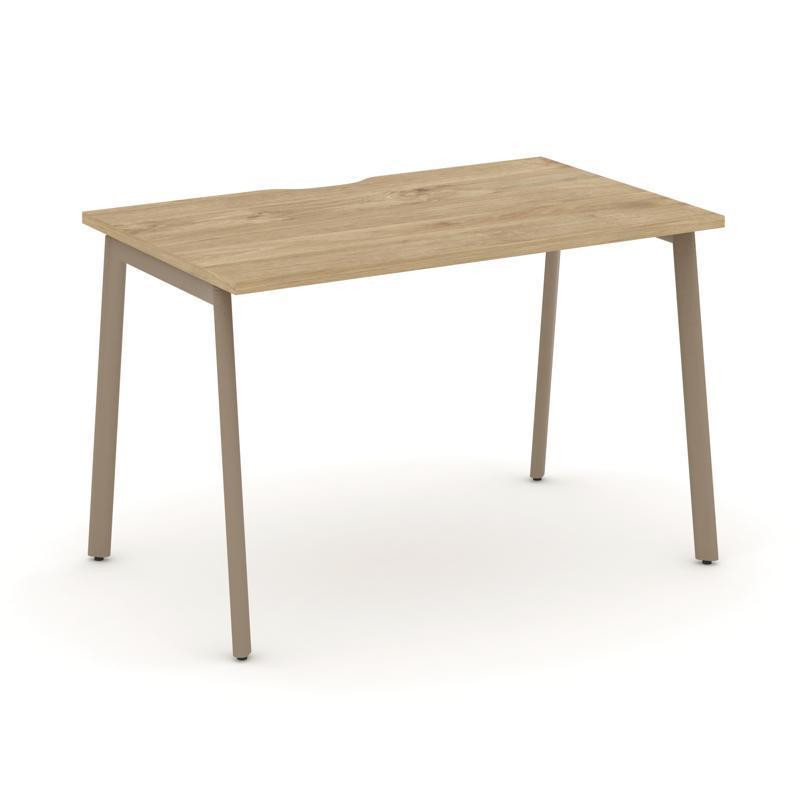 Estetica Стол письменный ES.SP-2-VP Тиквуд Светлый/Металл Латте 1180*730*750