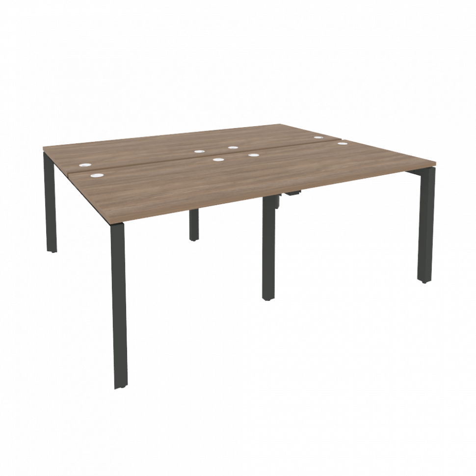 Onix Рабочая станция на П-образном м/к O.MP-D.RS-4.1.8 Дуб Аризона/Металл Антрацит 1960*1635*750