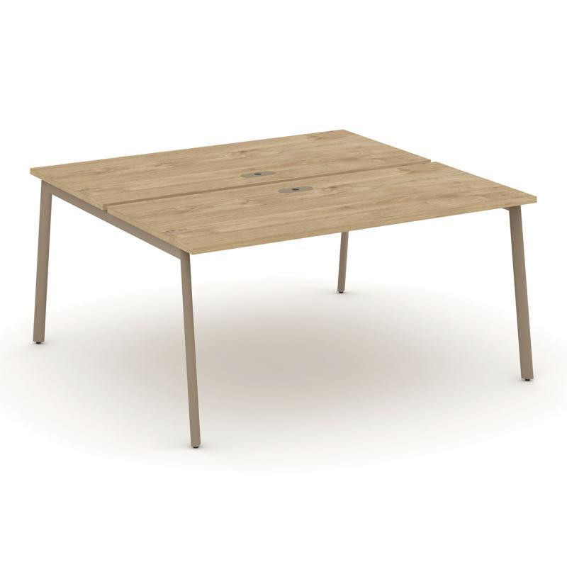 Estetica Рабочая станция 2 места ES.D.RS-2.4-LP Тиквуд Светлый/Металл Латте 1580*1500*750 Estetica Рабочая станция 2 места ES.D.RS-2.4-LP Тиквуд Светлый/Металл Латте 1580*1500*750